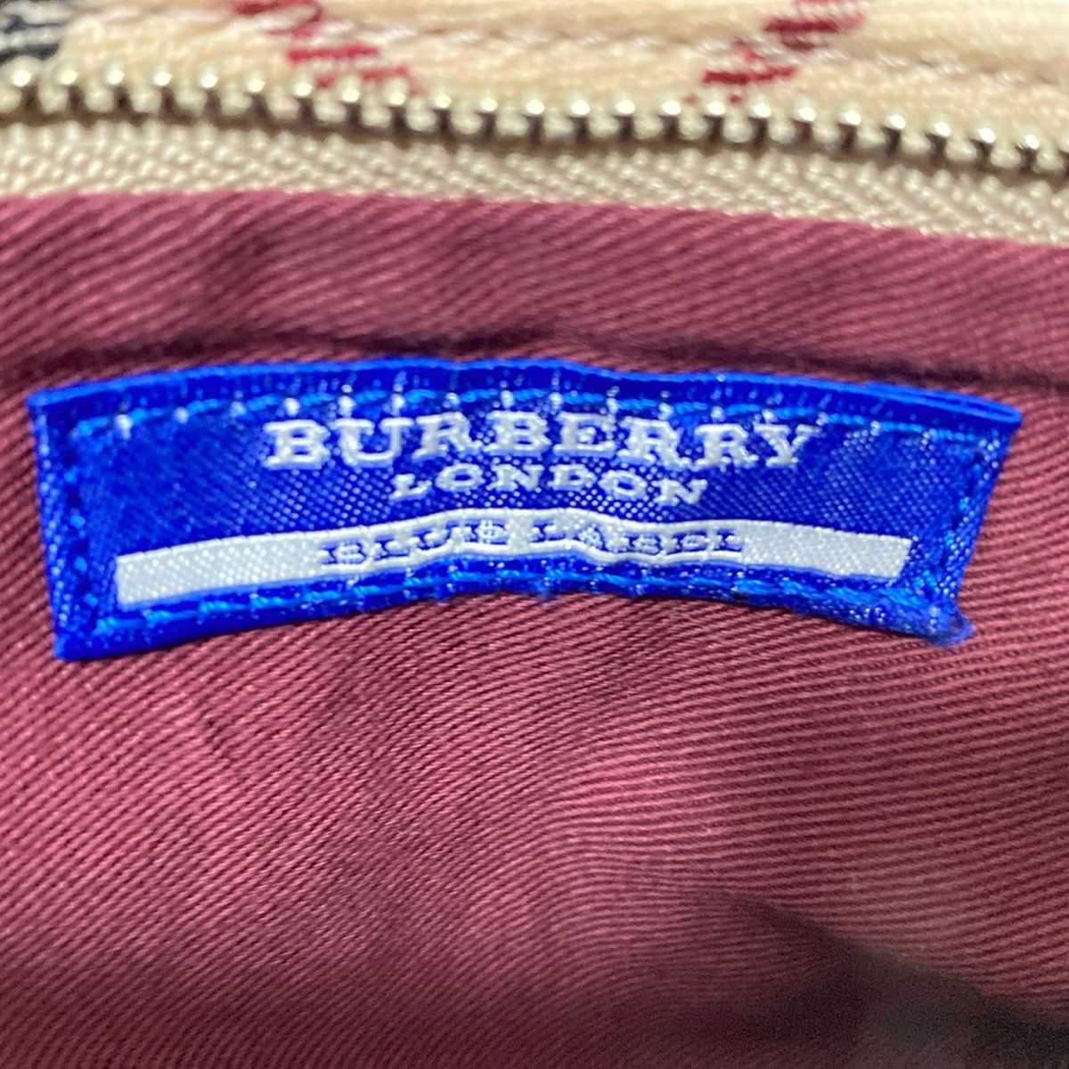 BLUE LABEL ポーチ レッド チェック柄 クレストブリッジチェックPVCキーケース（ウォレット/ポーチ