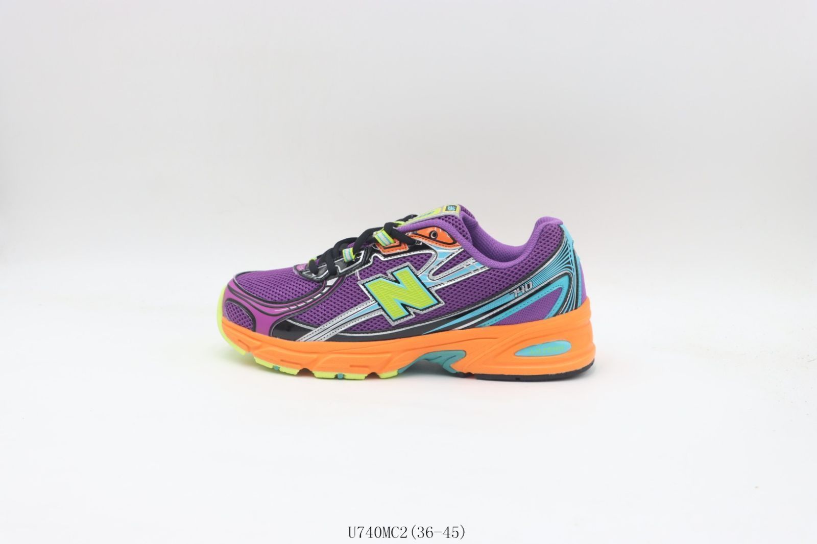 今日 New Balance ニューバランス ランニングシューズ U740MC2 パープルオレンジ
