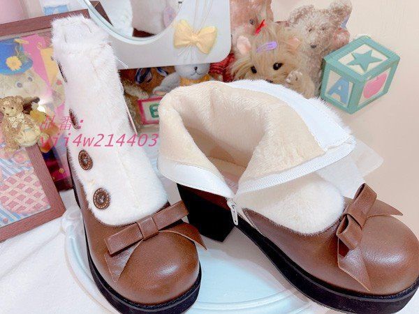 太いヒール ボア有り