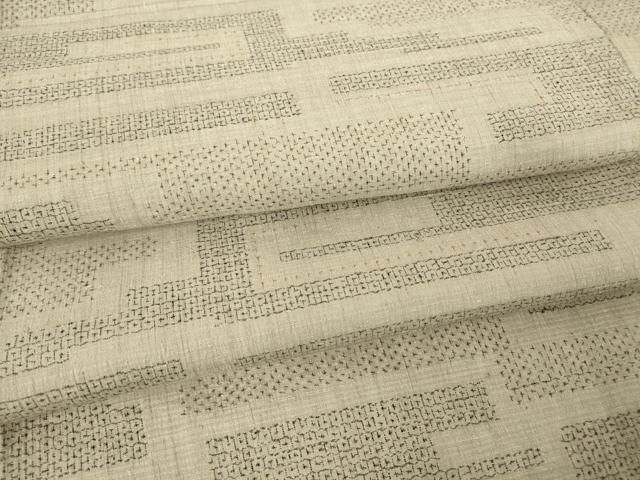 平和屋着物▽結城紬 単衣 幾何学文 80亀甲 正絹 逸品 DAAT9237 - メルカリ