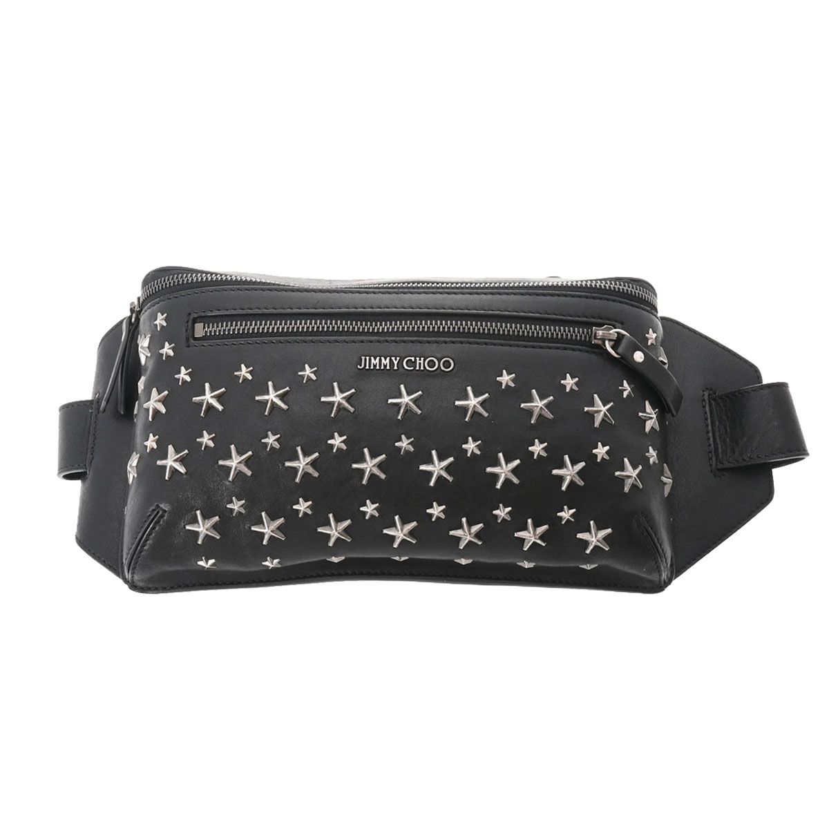 JIMMY CHOO シルバースタッズボディバッグ JIMMY CHOO ジミーチュウ ポーチ Jimmy Choo コスメポーチ