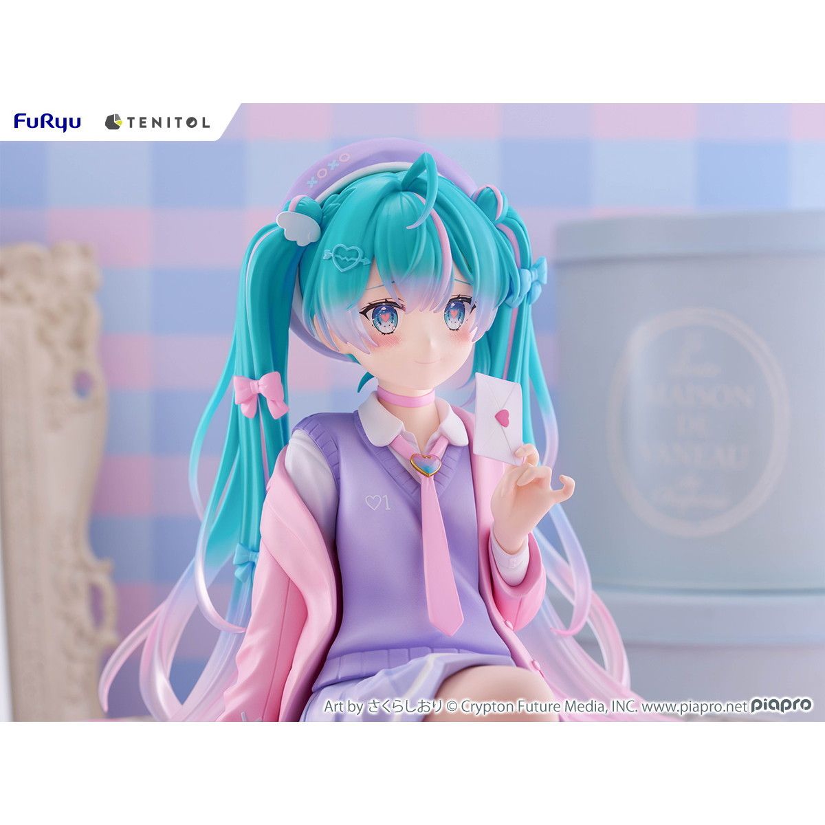Topper - TENITOL BIGぬーどるストッパーフィギュア 初音ミク 恋するブレザーver. キャラクター・ボーカル・シリーズ01 初音ミク 完成品 フィギュア(AMU-TNL0103) フリュー BIGぬーどるストッパーフィギュア 初音ミク 恋するブレザーver