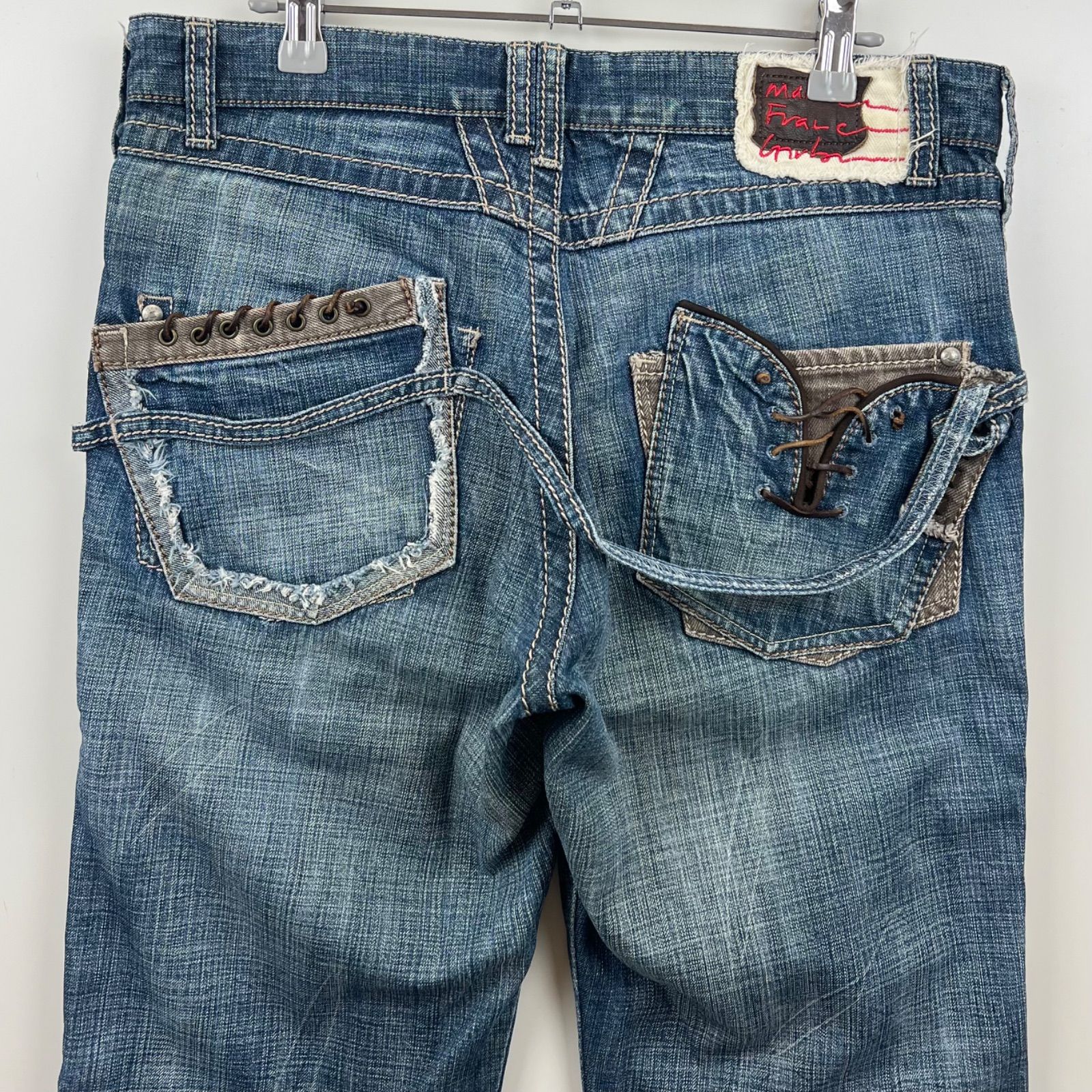 MARITHE FRANCOIS GIRBAUD LE JEAN DE archive back rope denim pants