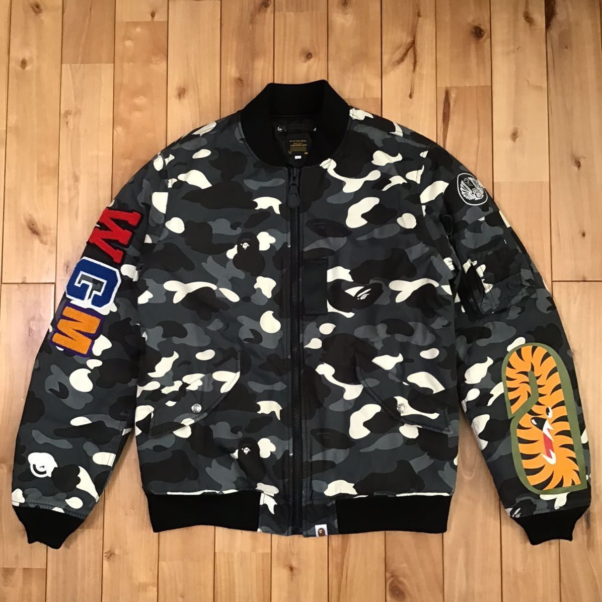 蓄光 シャーク MA-1 ジャケット BAPE city camo shark - Kametuku Shop