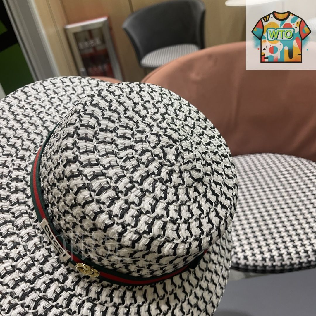GUCCI ビーズ刺繍蜂モチーフ 麦わら帽子 2回着用超美品 今日WTO】Gucci 2024 新 麦わら帽 リボン飾り-AD64 - メルカリ