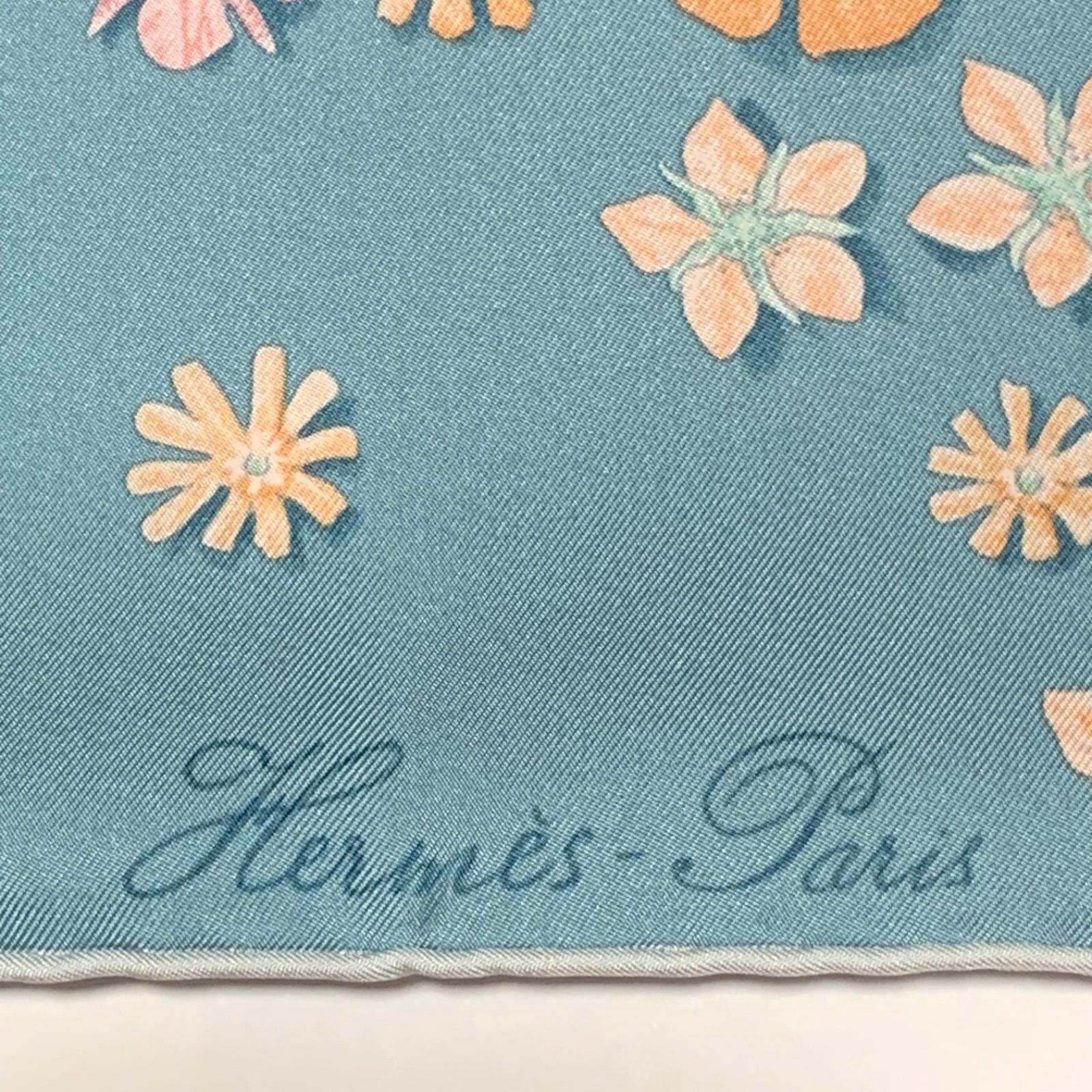 値下げ！HERMES エルメス カレ90 スカーフ FLOWER POWER フラワー