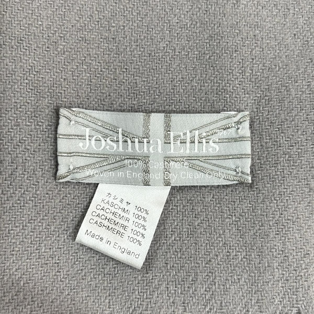 Joshua Ellis ジョシュアエリス ストール ショール - グレー カシミヤ WWW_WOWDIGSITE_COM