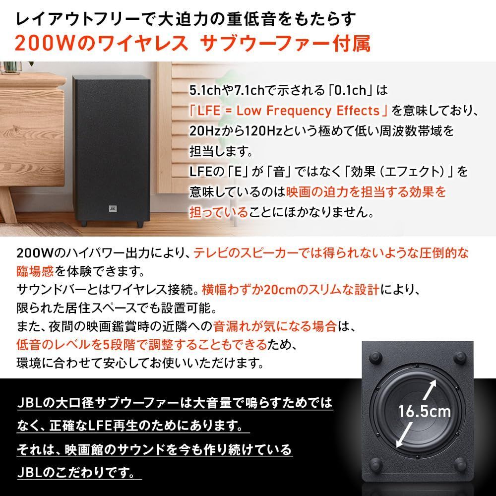 ワイヤレスサブウーファー Dolby
