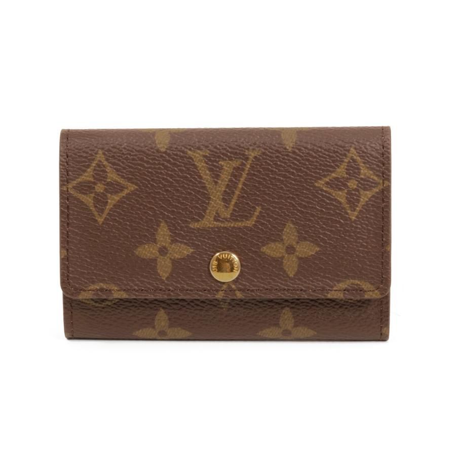 LOUIS VUITTON ルイヴィトン ミュルティクレ 6 M62630 6連キーケース モノグラム キャンバス×レザー ブラウン×ゴールド ユニセックス
