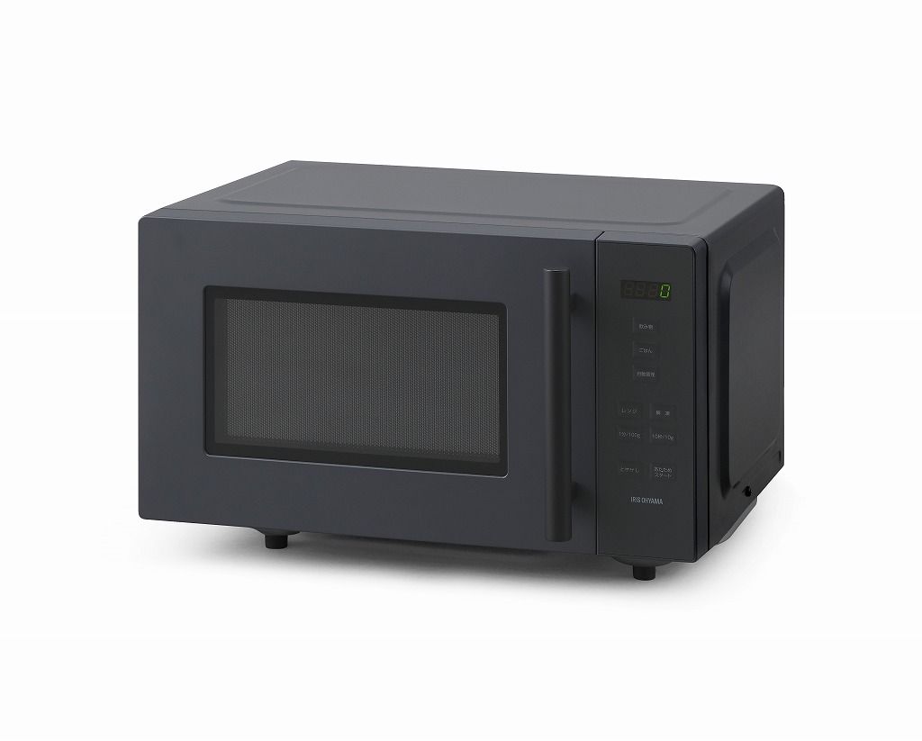 アイリスオーヤマ 電子レンジ 18L フラットテーブル ヘルツフリー 自動メニュー デザイン グレー IMB-F187-H IRIS OHYAMA