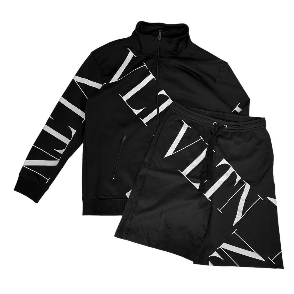 ヴァレンティノ セットアップ メンズ ロゴ VLTN ハーフパンツ ジャージ ジップアップ 長袖 ボトムス アパレル 服 VALENTINO L  ブラック 黒 ホワイト 白 ナイロン 春 秋 冬【中古品】 - メルカリ