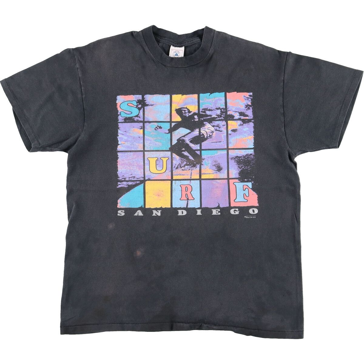 古着 90年代 DELTA スポーツプリントTシャツ USA製 メンズL ヴィンテージ/eaa438502