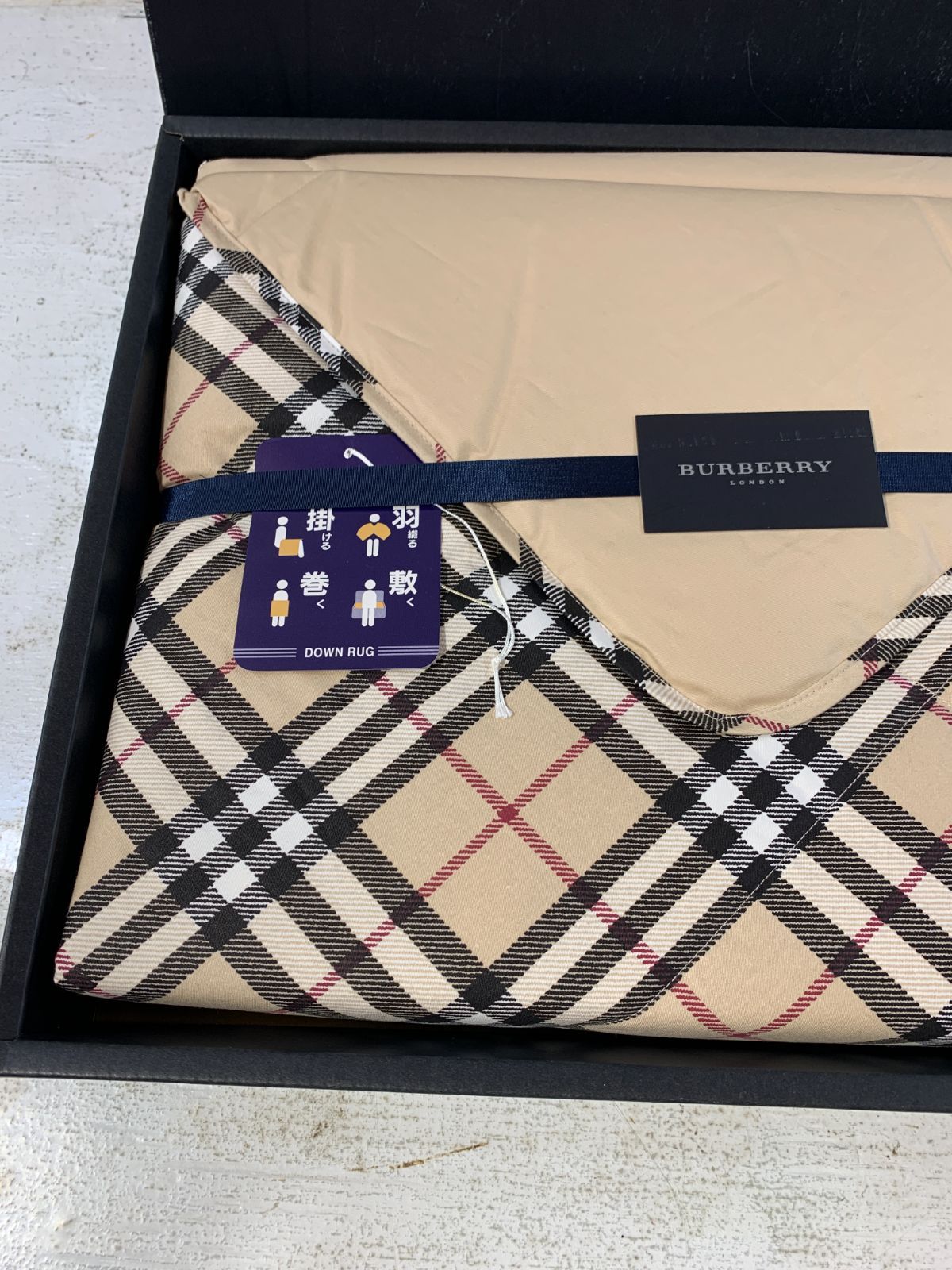 バーバリー　ウール毛布&羽毛ひざ掛け バーバリー ウール毛布&羽毛ひざ掛け バーバリー ウール毛布