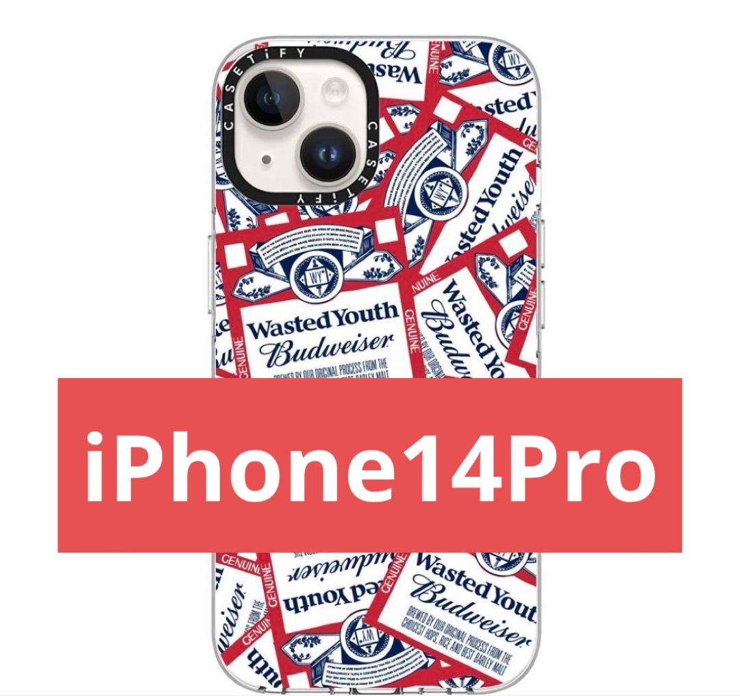 Wasted Youth x Budweiser Sticker Case 【iPhone14pro】-