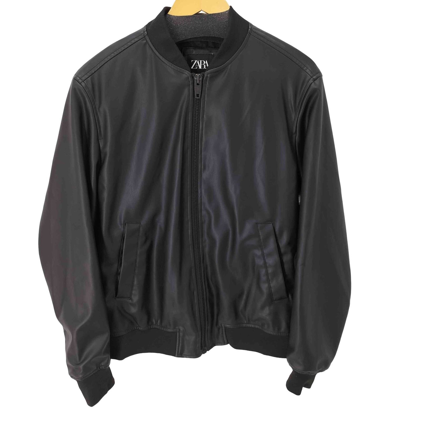 完売品　ZARA フェイクレザージャケット　M zara フェイクレザージャケット完売品