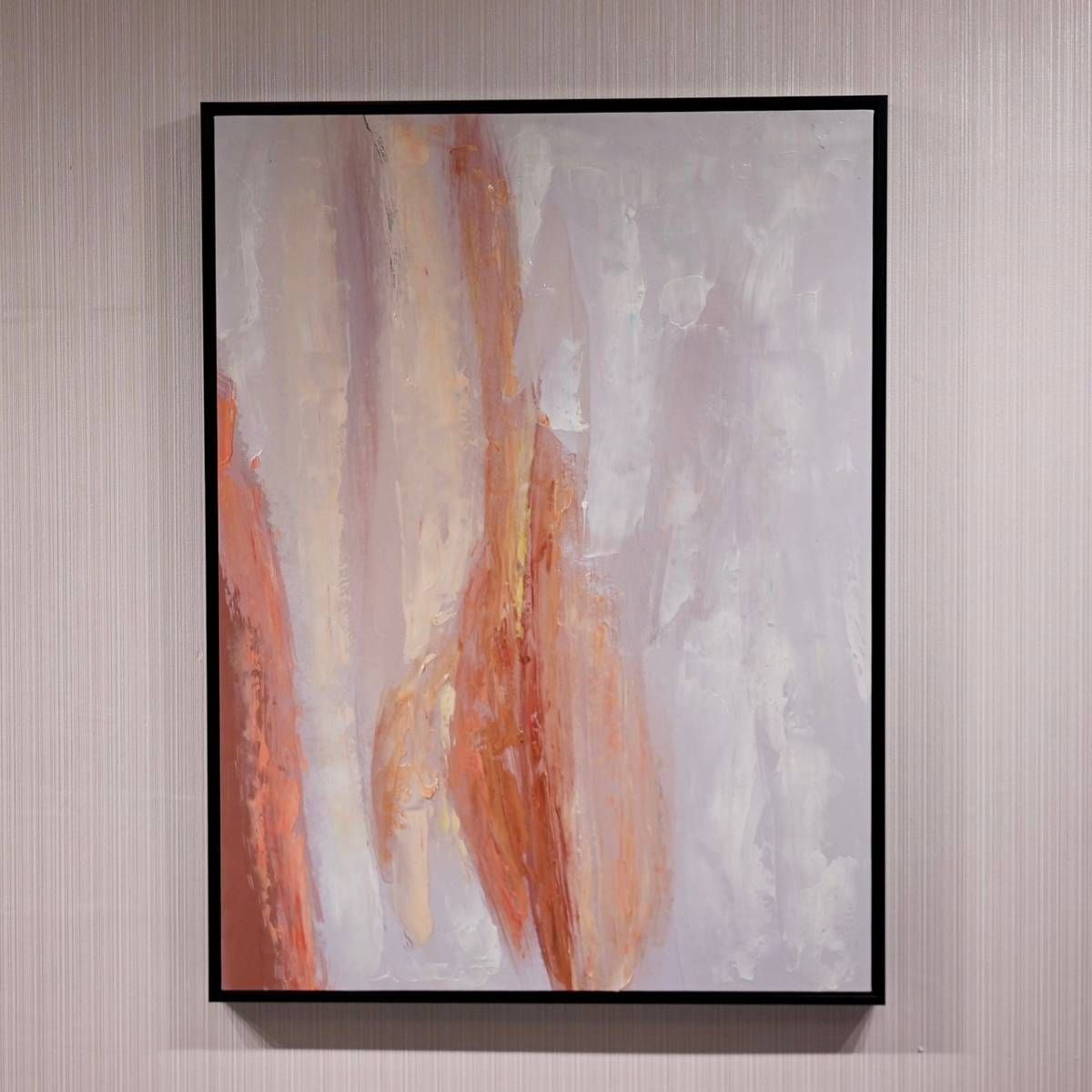 輸入品 油絵 抽象画 大型 80×60 アート 壁掛け 現代 美術 絵