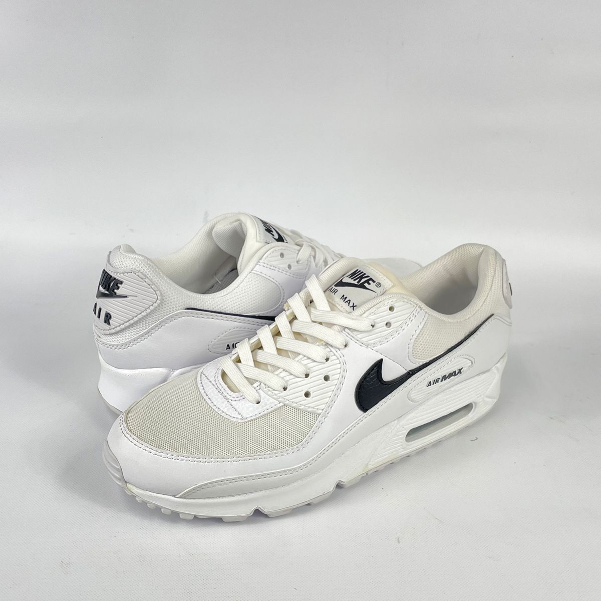 NIKE WMNS AIR MAX 90 WHITE/BLACK/WHITE US10.5-27.5cm - メルカリ