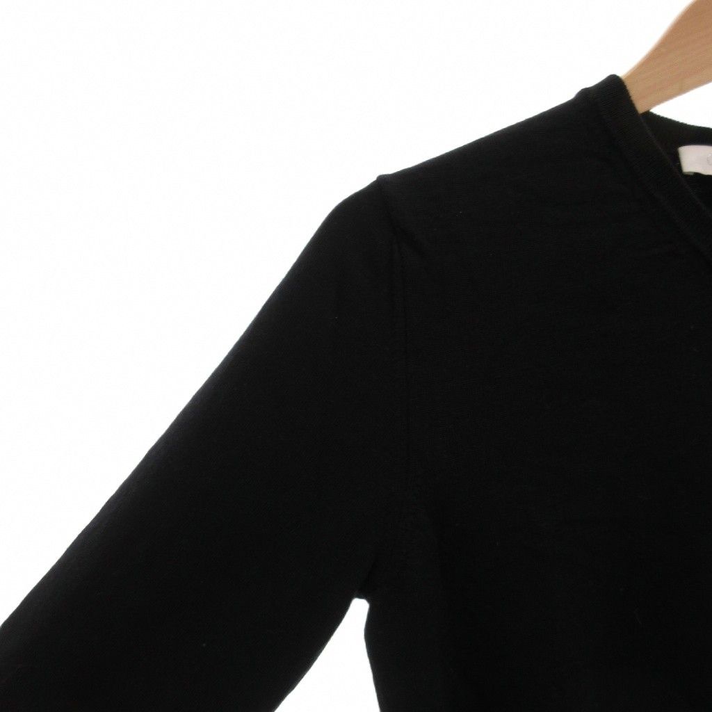 Cruciani 黒 Vネック 長袖セーター 中古・古着通販】Cruciani (クルチアーニ) Vネックウールニット