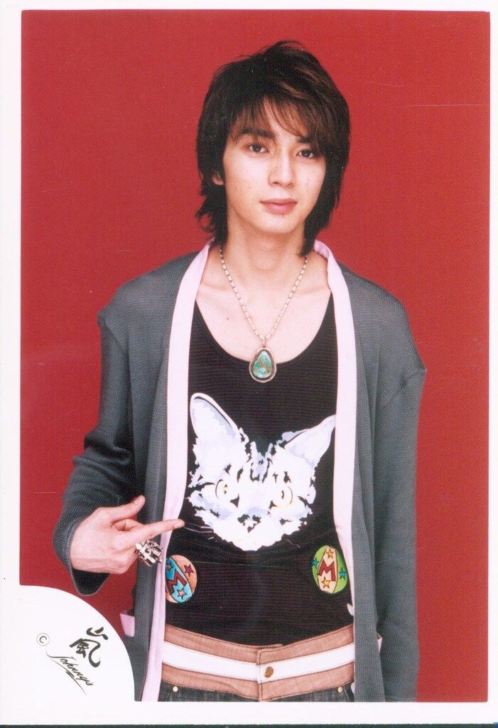 B 松本潤 2003-04 LIVEISHARDだけどHAPPY 写真34枚 嵐 03-04年 LIVE IS HARD だからHAPPY 松本潤 公式写真 *1枚