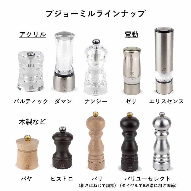  コーンズ アンド カンパニー リミテッド プジョー パリ Uセレクト ソルトミル 12 cm チョコ ペッパーミル キッチンツール