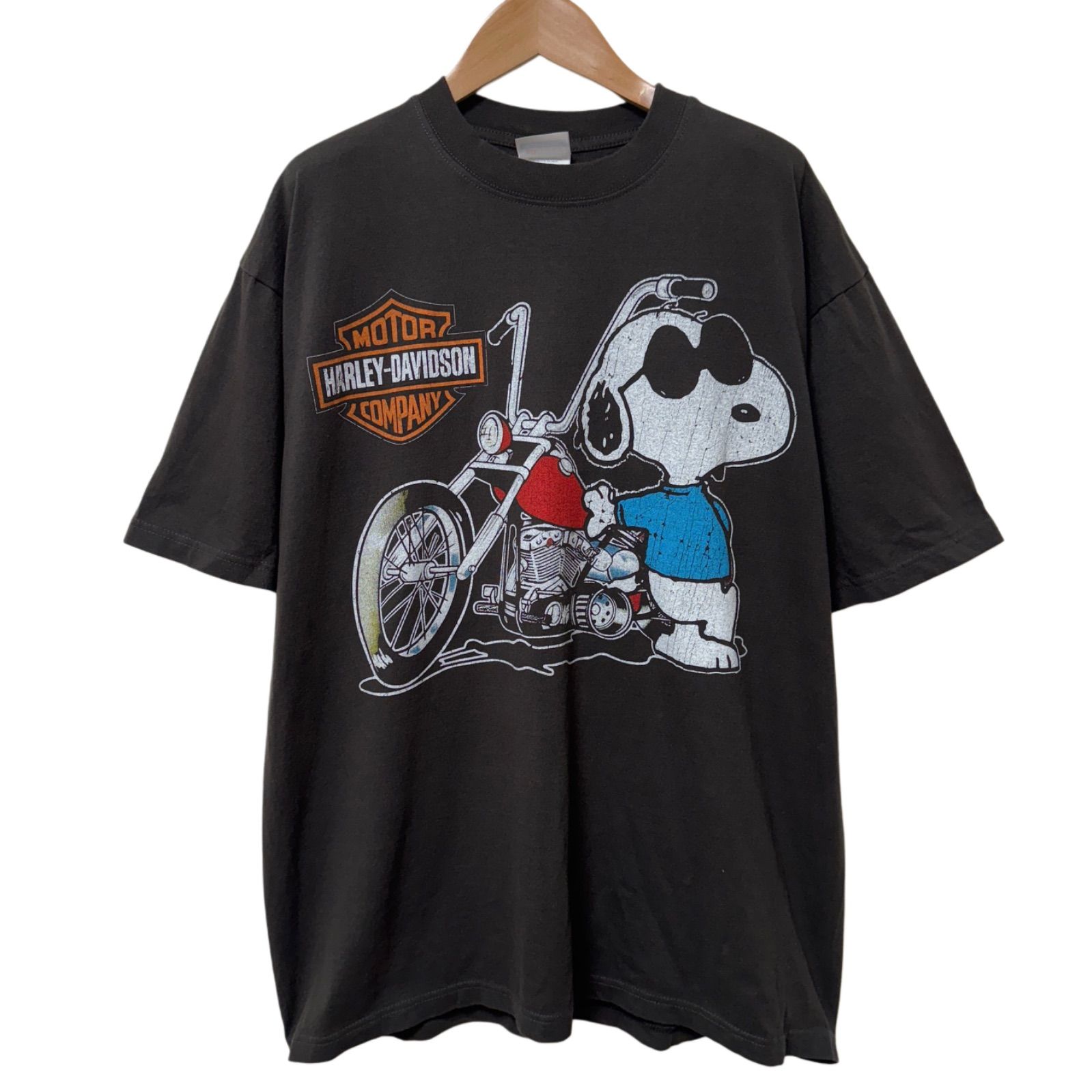 ブランドバッグ通販サイト スヌーピー Tシャツ XLサイズ SNOOPY ハーレーダビッドソン トップス