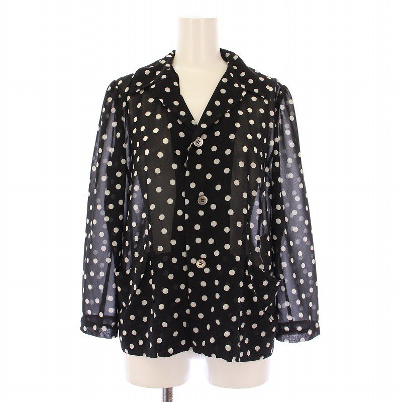 90s robe de chambre シースルーベロアシャツ AD1999 80's robe de chambre COMME des GARCONS パイピングシャツ