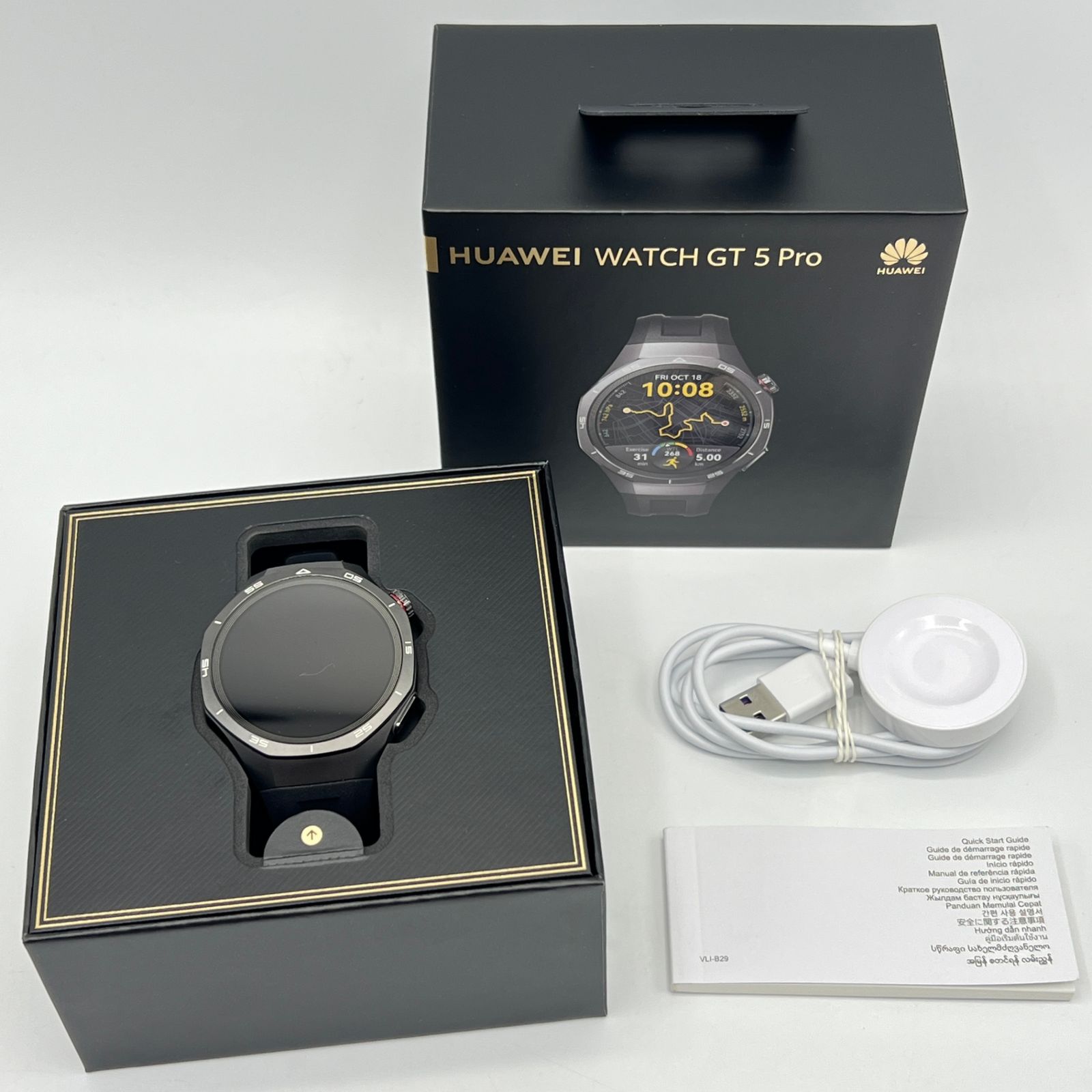 HUAWEI WATCH GT 5 PRO 46mm VLI-B29 ブラック スマートウォッチ ファーウェイウォッチ 本体