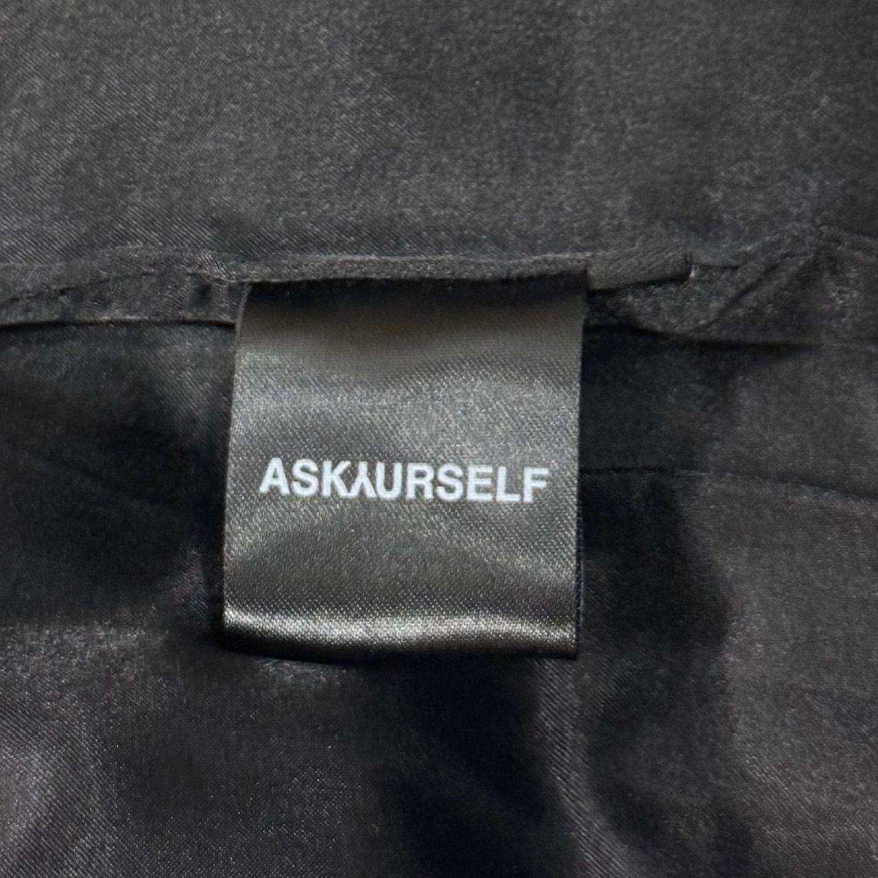 参考上代35200円 ASKYURSELF MILITARY CANVAS PUFFER VEST ミリタリー 
