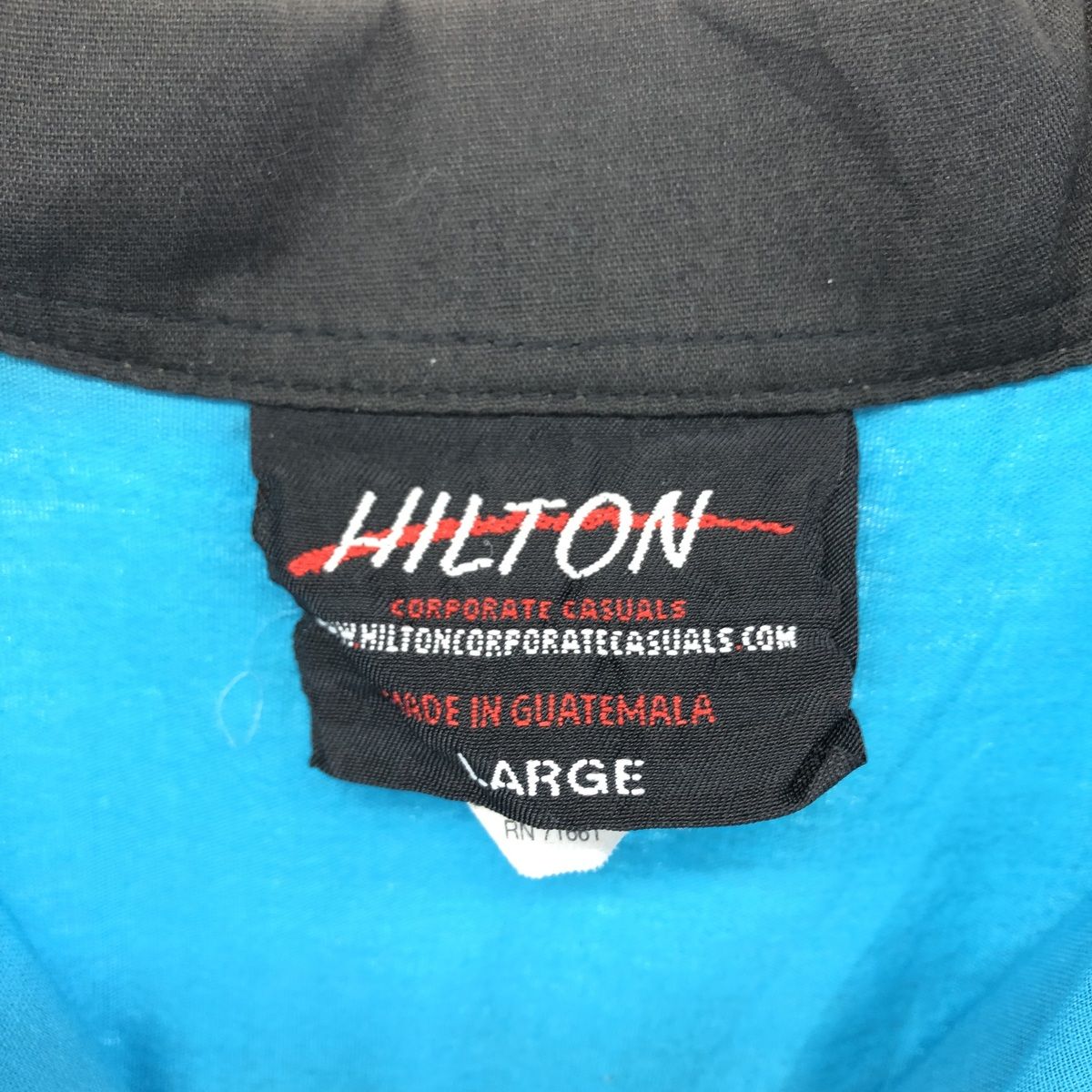 90s USA製 HILTON オープンカラー ボウリングシャツ L 90's〜 ヒルトン Hilton オープンカラー ボーリングシャツ M