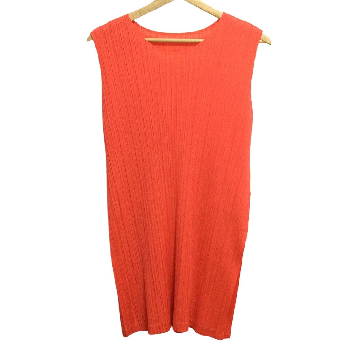 PLEATSPLEASE　ノースリーブカットソー　チュニック　サイズ3 PLEATS PLEASE ISSEY MIYAKE - PLEATS PLEASE(プリーツプリーズ