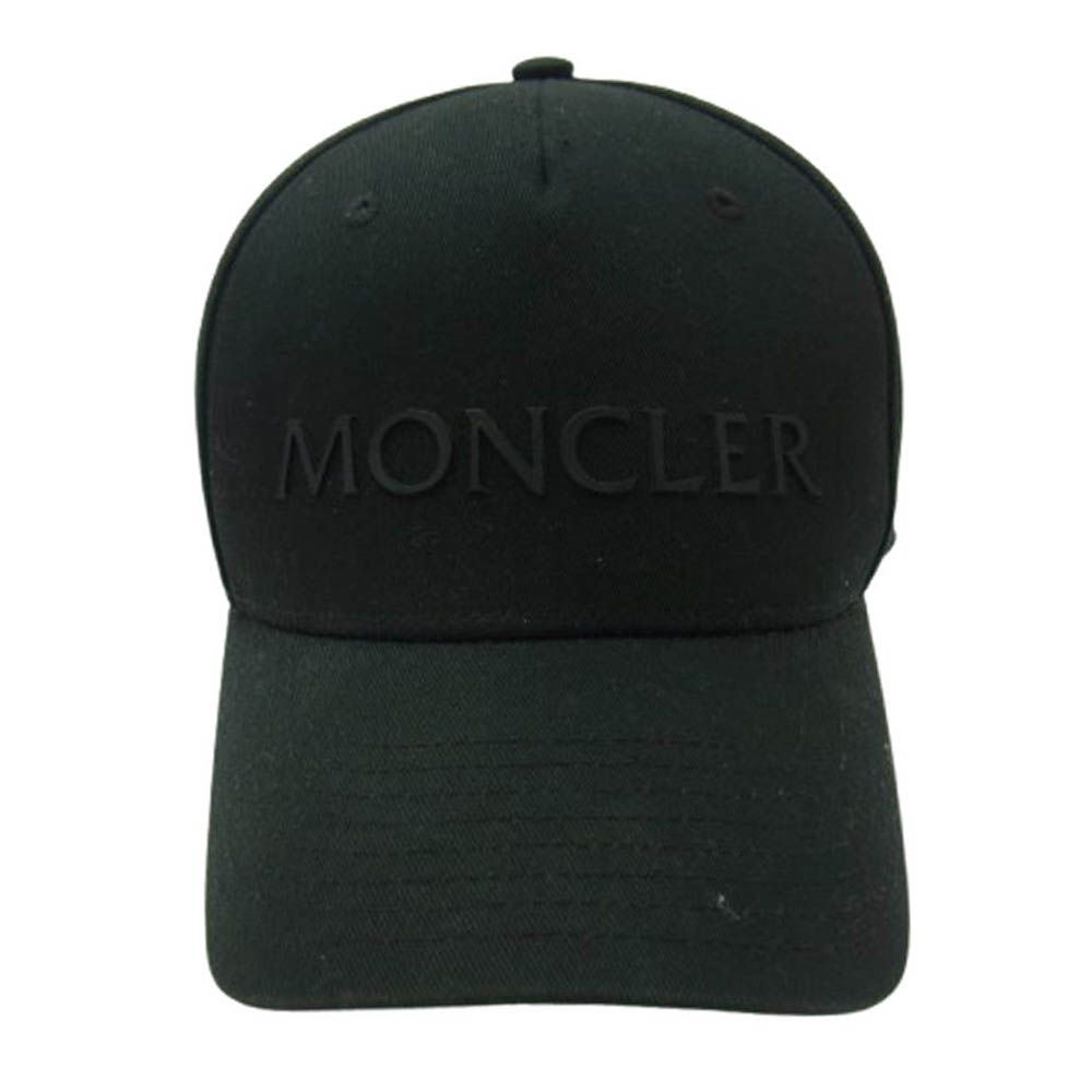 未使用品 モンクレール ブラック キャップ 帽子 ブラック キャップ