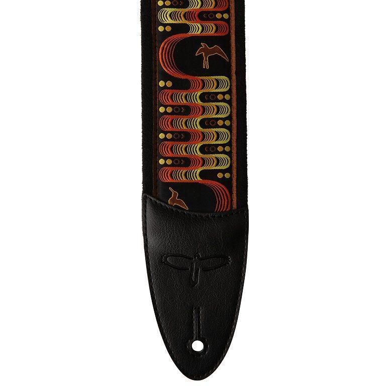 PRS PRS 2.4 Padded Guitar Strap w|FLASH Custom Jacquard Birds Wavelength Orange ギターストラップ ポールリードスミス