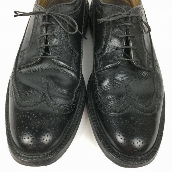 SALEu003e試着交換OK！70sVintage 1973 FLORSHEIM/フローシャイム/インペリアル ケンムール ロングウイングチップ〈黒/ BLACK/ブラック〉size10C/26.5-27.5/菅NO.WZA-399 #BUZZBERG - メルカリ