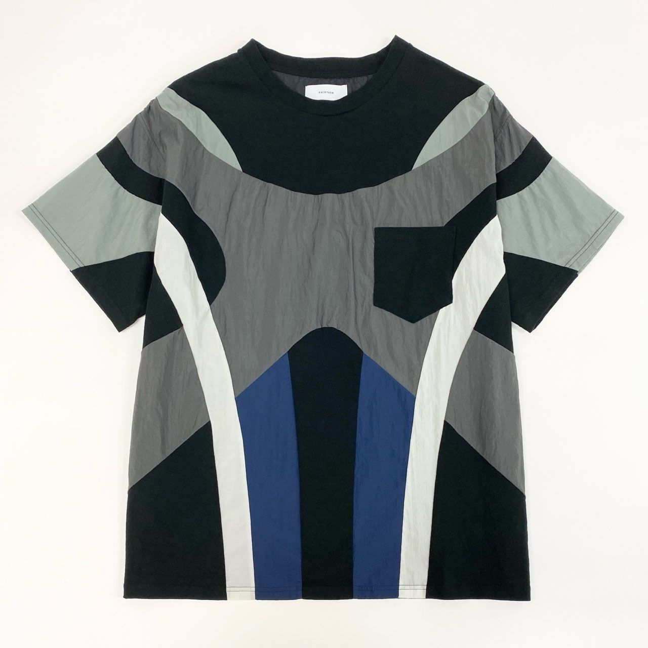 71f27 【美品】FACETASM ファセッタズム 異素材切替 パッチワーク 