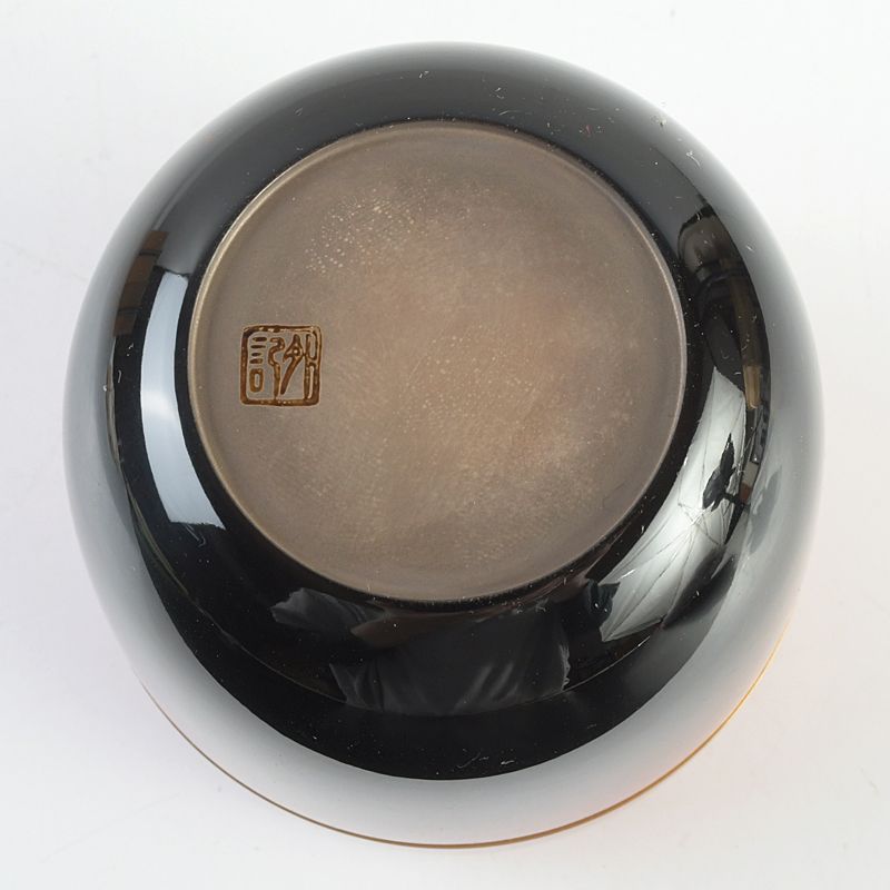 藤野松香作 菊紋 輪島塗 棗 塗師 伝統工芸士 茶道具 漆器 漆芸 藤野