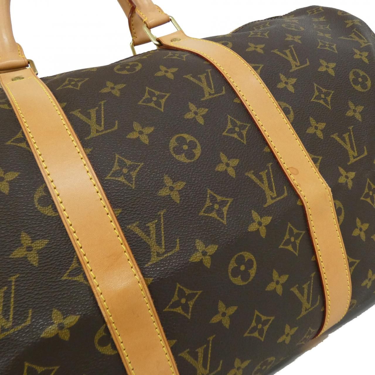 ルイヴィトン モノグラム キーポルバンドリエール 50 ブラウン M41416