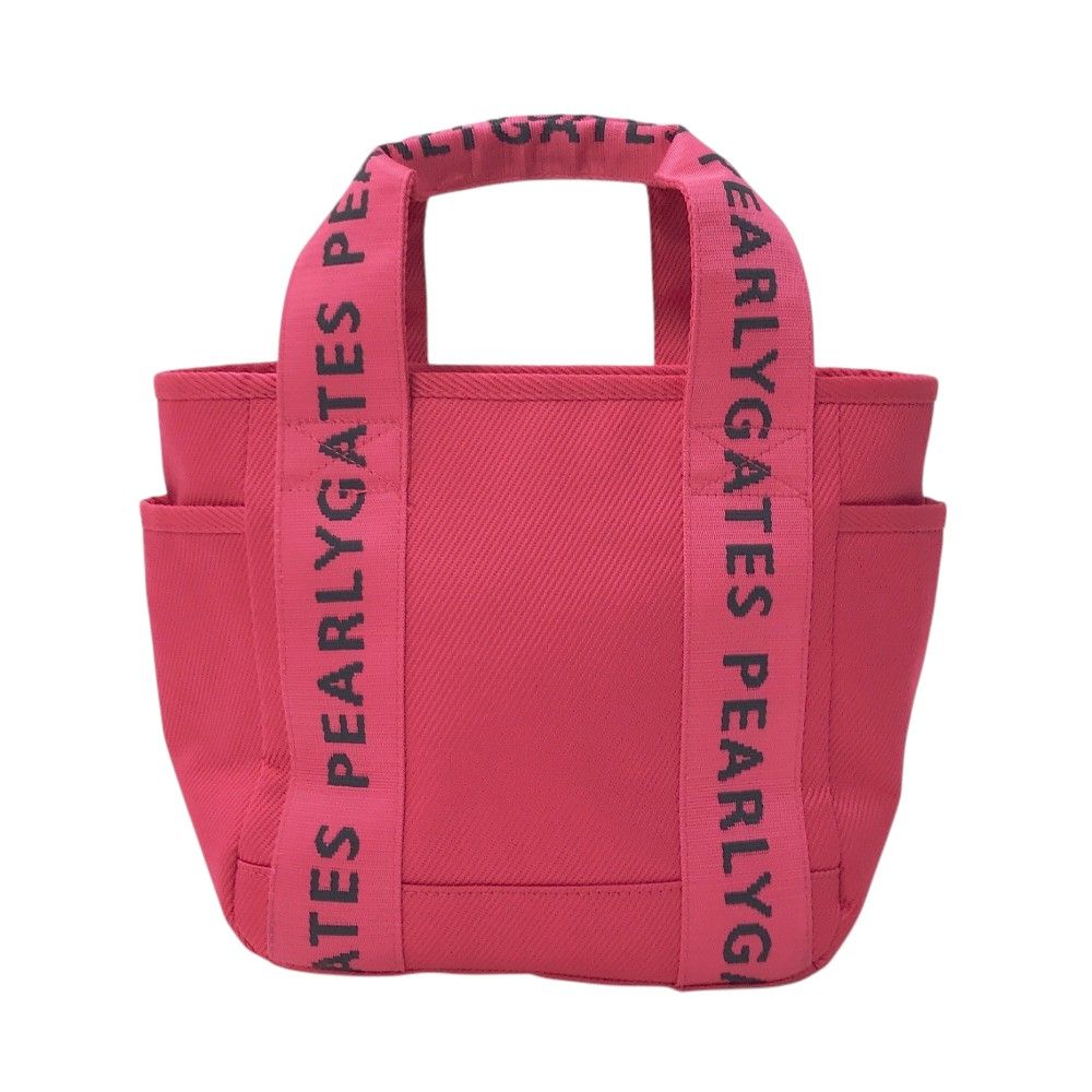 PEARLY GATES パーリーゲイツ  カートバッグ ボトルホルダー付 ロゴ  ピンク系 FR [240101421903] ゴルフウェア ストスト PEARLY GATES パーリーゲイツ カートバッグ ボトルホルダー付 ロゴ
