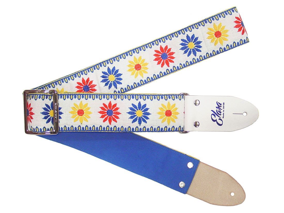 Elara Straps Happy Daisy White Ultrasuede 小売 Happy Daisy White