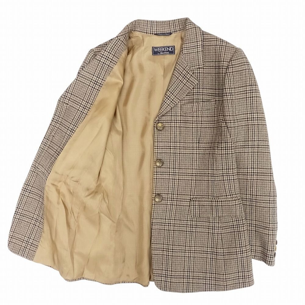 マックスマーラ Weekend Max Mara グレンチェック柄 テーラード