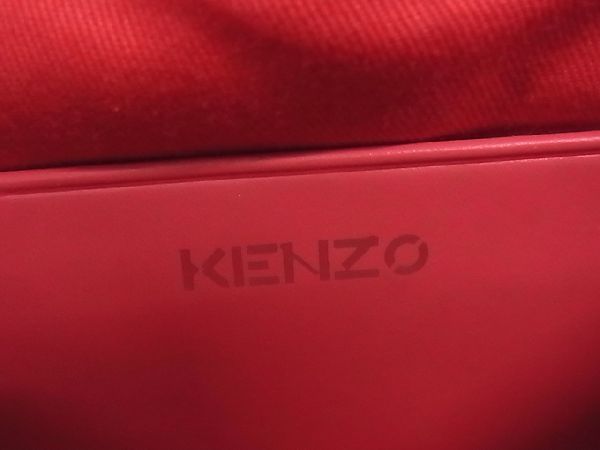 ■新品■未使用■ KENZO ケンゾー ポリエステル×レザー ワンショルダー ショルダーバッグ 肩掛けかばん ピンク系×ブラック系 AI9204ｱZ