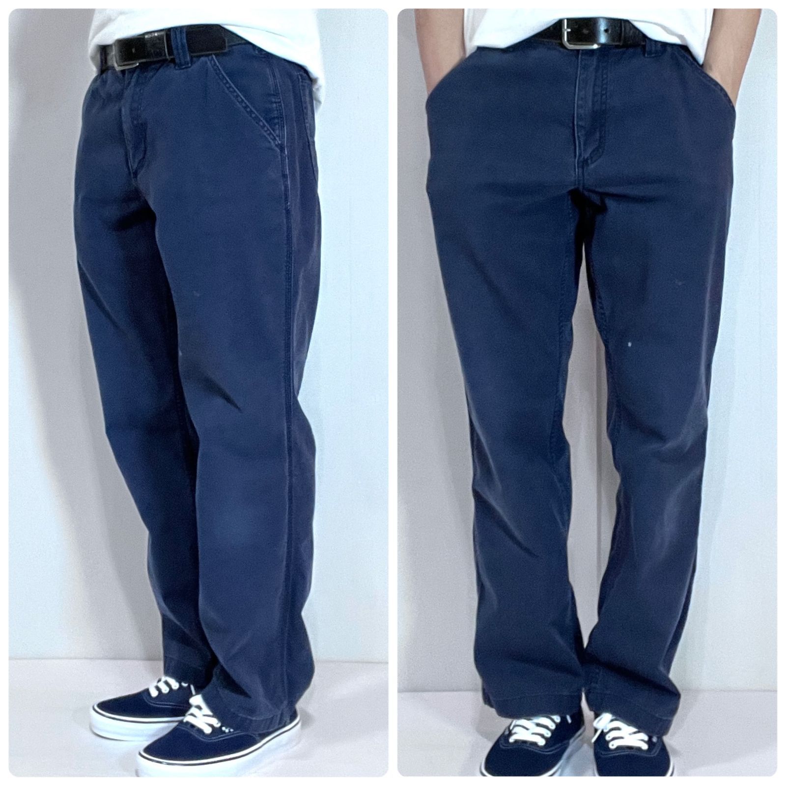 Carhartt カーハート W32 L30 実寸W34L29.5 ネイビー NAVY 紺 RF 
