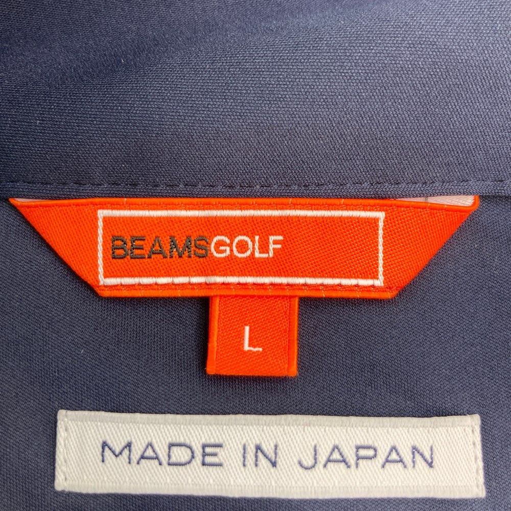 サイズ：L BEAMS GOLF ビームスゴルフ 2way ジップジャケット ネイビー