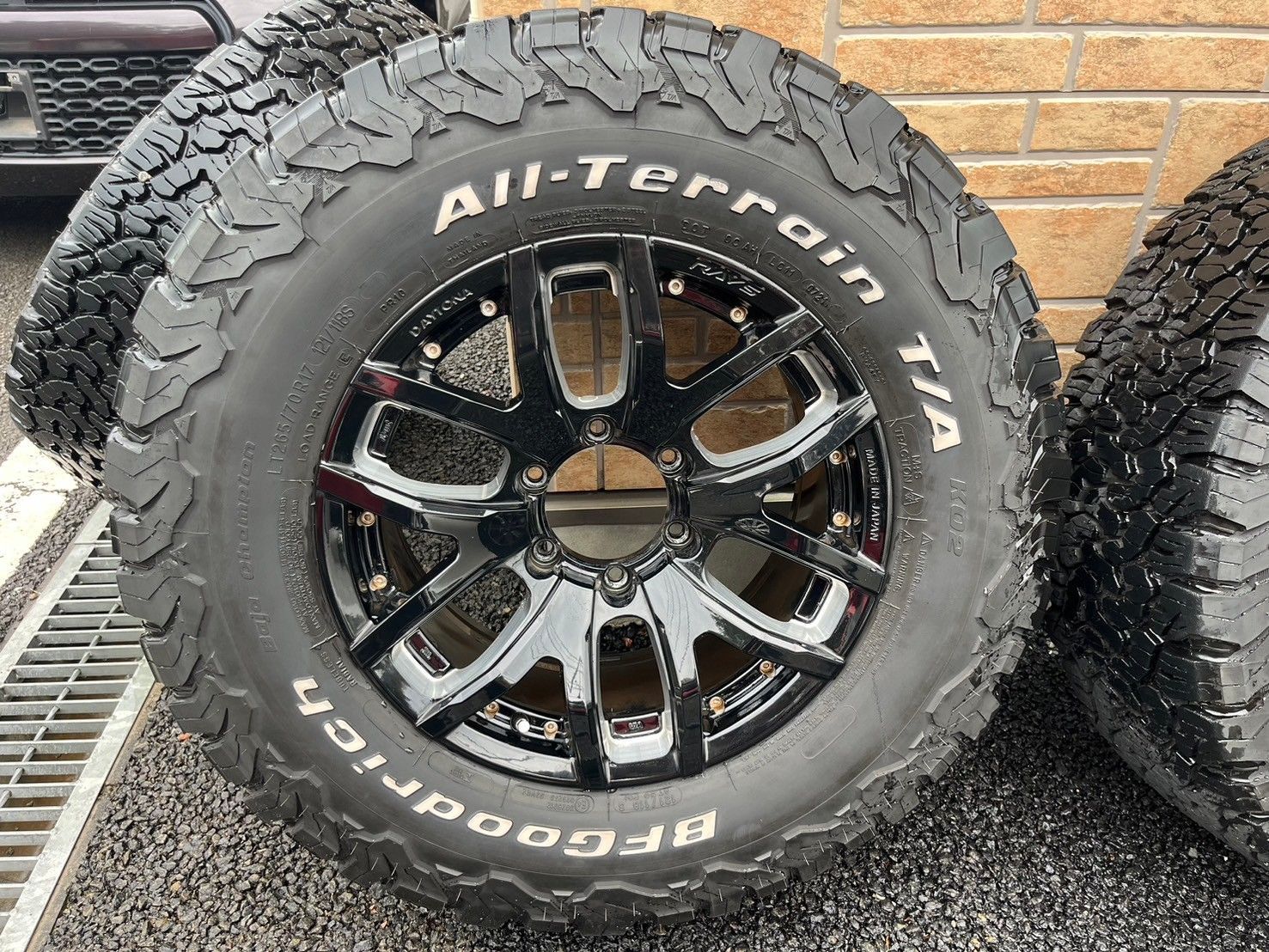 送料無料】RAYSデイトナ FDX F6 タイヤ＆ホイールセット （ナット付 