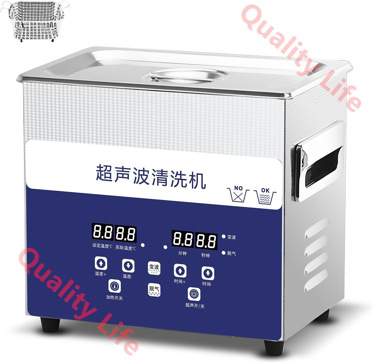 3.2L 120W 超音波洗浄機 超音波クリーナー ダブル振動子 40KHZ ねじ|加工品|試験管|エンジン|メガネ 二重イオン 304ステンレス鋼 温度|タイマー|パワー調節 ノイズ低減 電気産業|金物|研究室|医療機器|眼鏡産業 PSE認証济