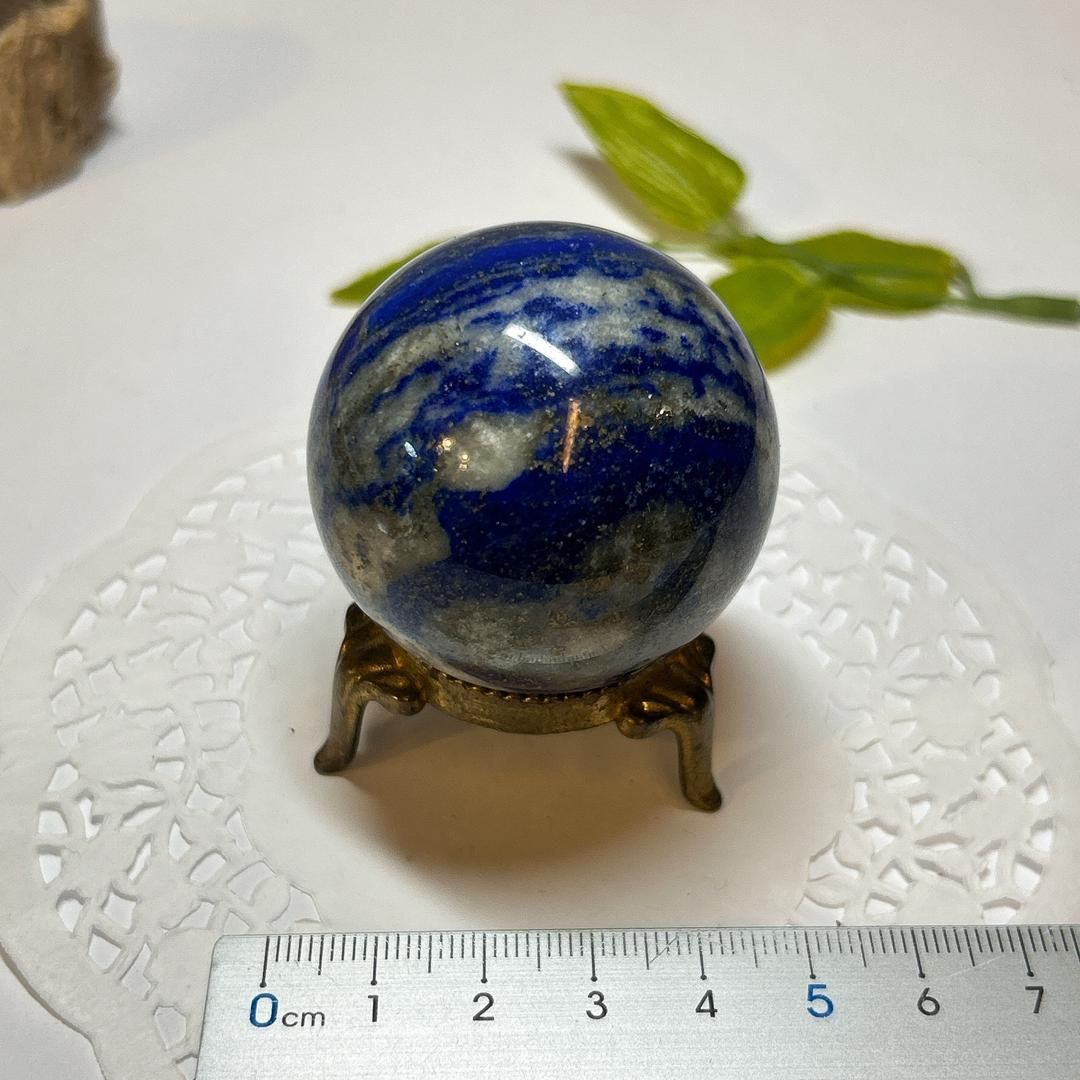 ブ*フ様 工芸品　天然石地球儀　ラピスラズリ他　パワーストーン　開運　44㌢ ブ*フ様 工芸品 天然石地球儀 ラピスラズリ他 パワーストーン