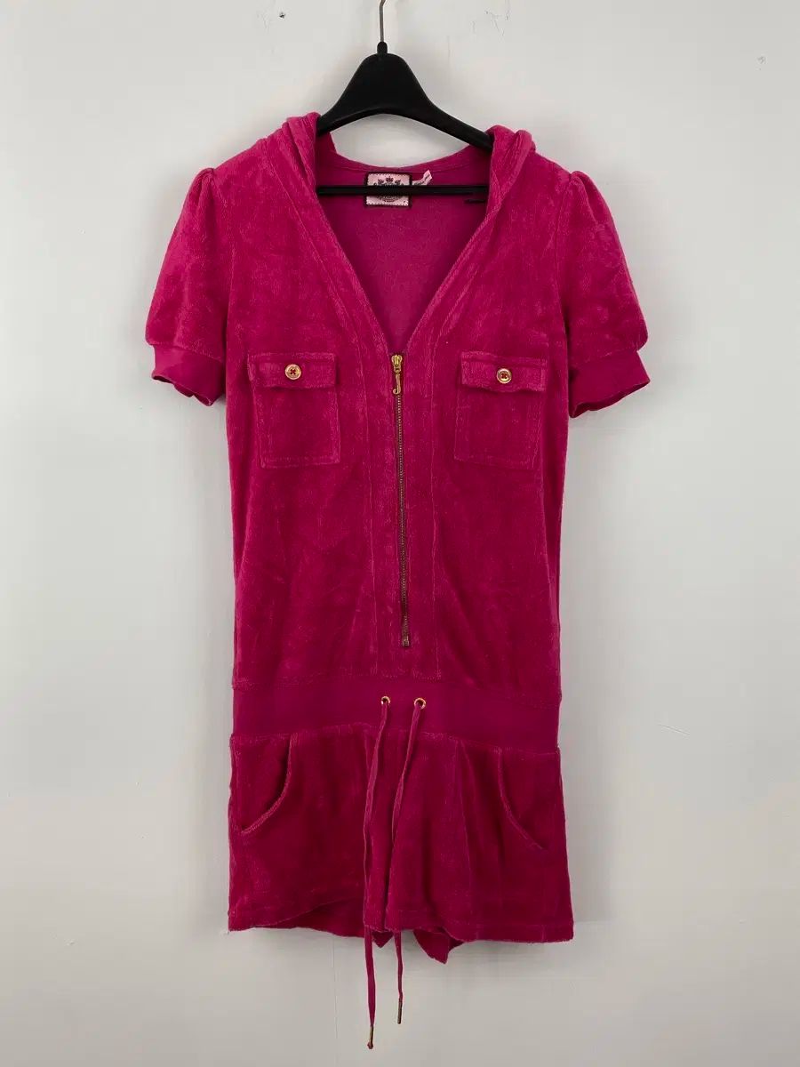 JUICY COUTURE(ジューシークチュール) ピンク ベロア 半袖