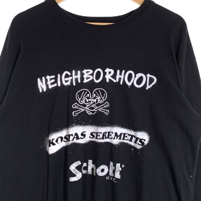 希少NEIGHBORHOOD×Schott×KOSTAS SEREMETIS⁄LS T-SHIRT コラボロンT 