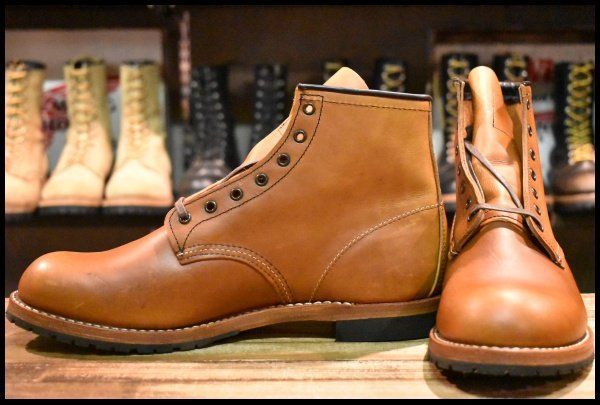 10.5D 11年 レッドウィング 9013 ベックマン チェスナット フェザーストーン プレーントゥ 9414 ブーツ redwing HOPESMORE FE261