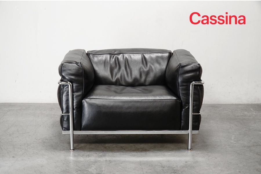 Cassina カッシーナ 】LC3 本革1人掛けソファ 3 FAUTEUIL GRAND