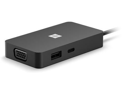 【211417】Microsoft マイクロソフト  Microsoft USB-C? Travel Hub Model:1941 ブラック